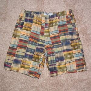 Izod Chino Madras Shorts